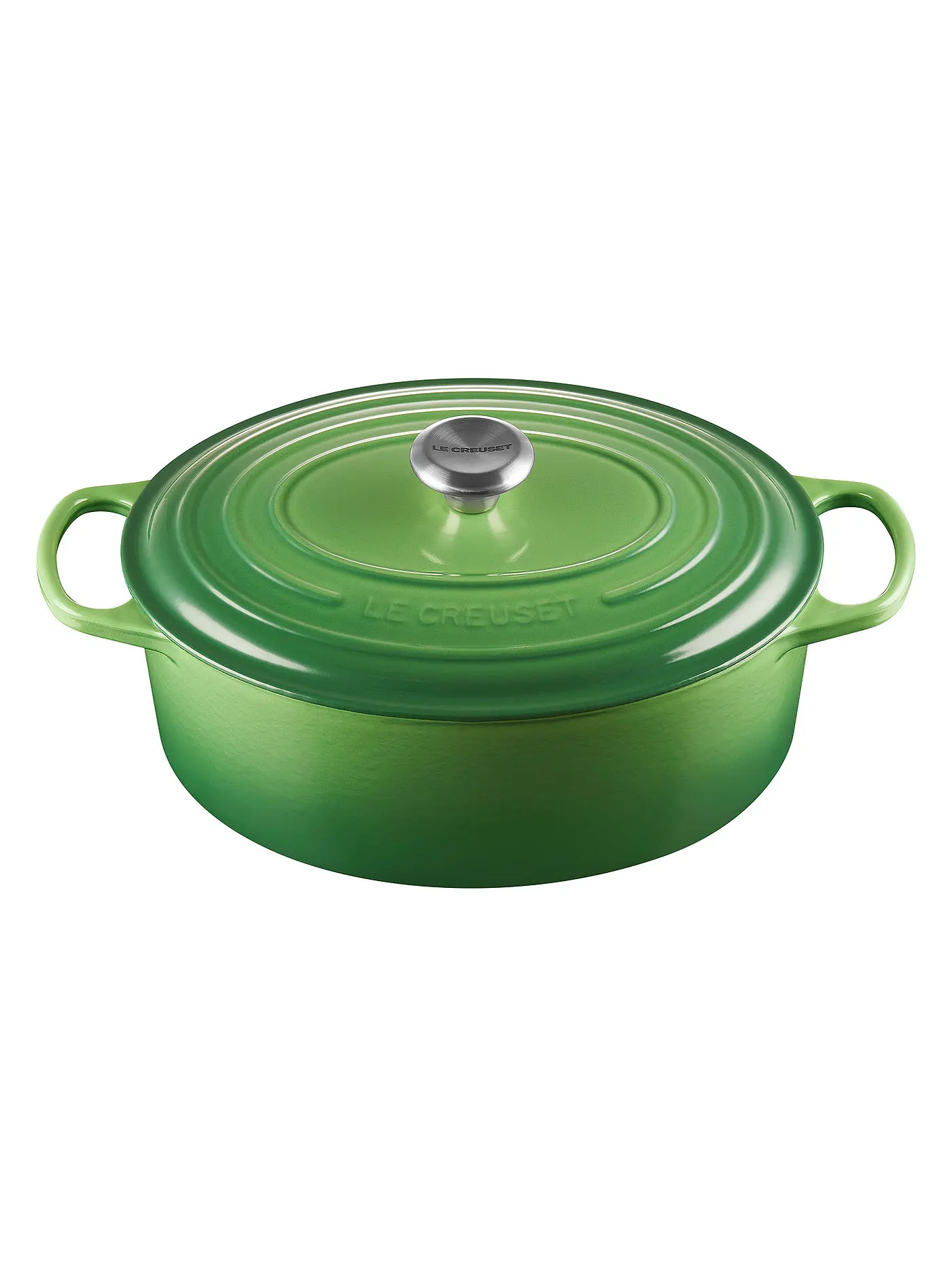 LE CREUSET | Bräter oval "Signature" 31cm (Schwarz) | grün